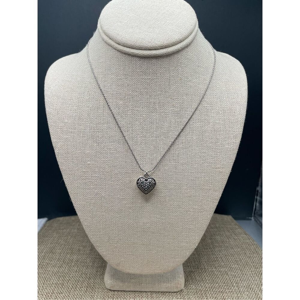 Brighton "One Love" Crystal Magnetic Heart Pendant Necklace